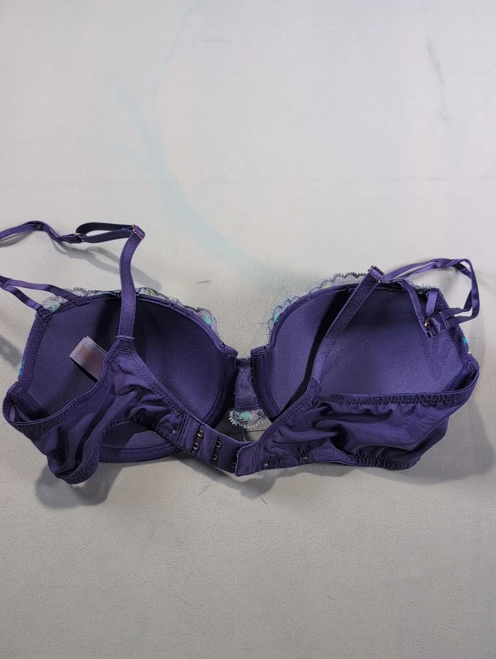 Savage X Fenty Steamy Floral Padded Balconette Bra Purple Size 34C